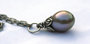 110cm Fantasie Collier Silver Grey Pearl GR11_