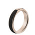 Maat 48 Tracy Twisted Resin Rose Gold/Black Ring MelanO_