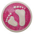 Baby Feet Fuchsia Glitter Babouche Baboos Drukker_