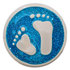 Baby Feet Aqua Glitter Babouche Baboos Drukker_