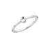 Petite Twisted Silver Melano Ring_