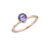 Petite Twisted Rose Melano Ring_