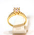 Gold Plated Zilveren Ring met CZ 55601_